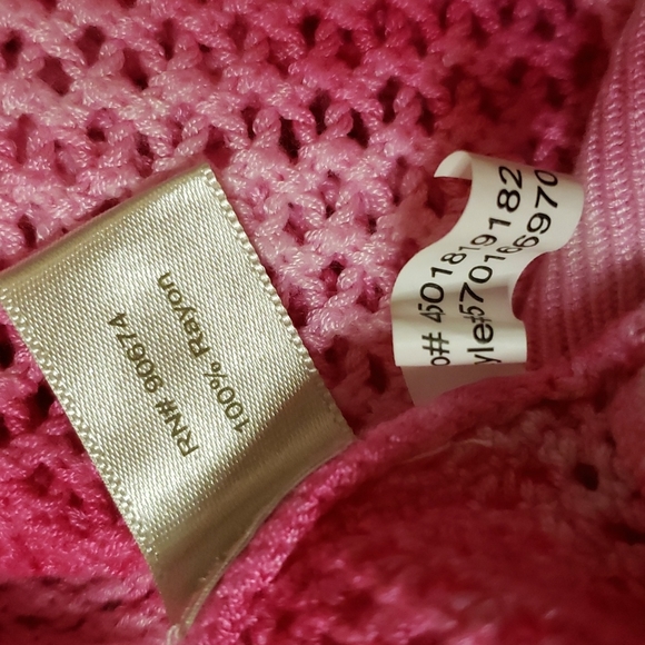 3/$15 Boston Proper Mesh dye sweater S - Picture 4 of 5